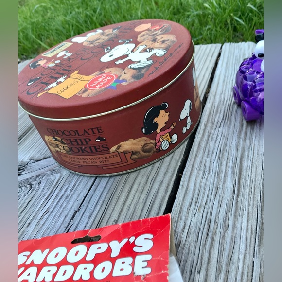 Lot Vintage PEANUTS Snoopy Charlie Brown & Gang Toys Figures Tin Outfit 50s 60s - Picture 11 of 13